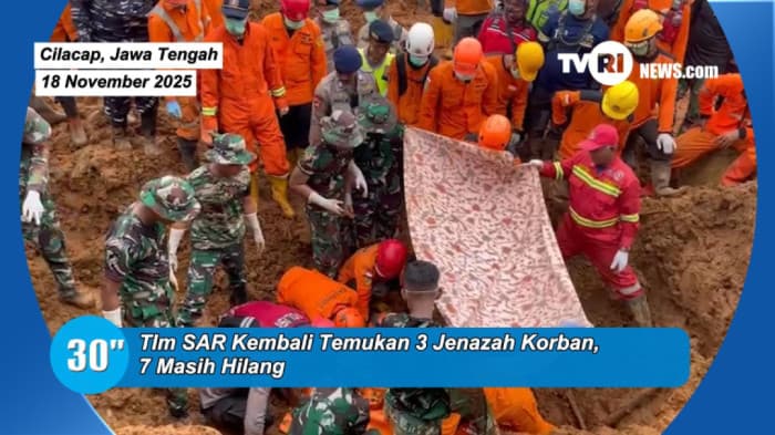 Tim SAR Kembali Temukan 3 Jenazah Korban, 7 Masih Hilang